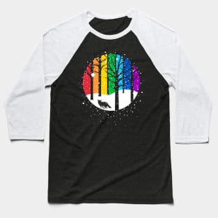 Arctic Rainbow Baseball T-Shirt